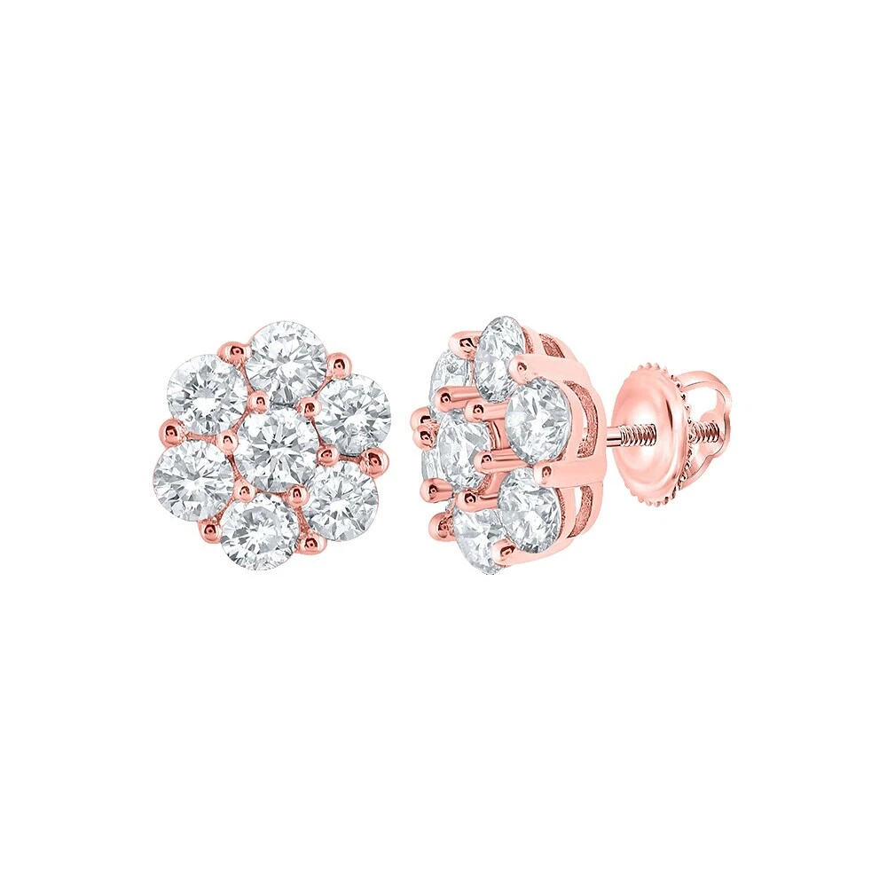 14k Rose Gold Earrings for Men