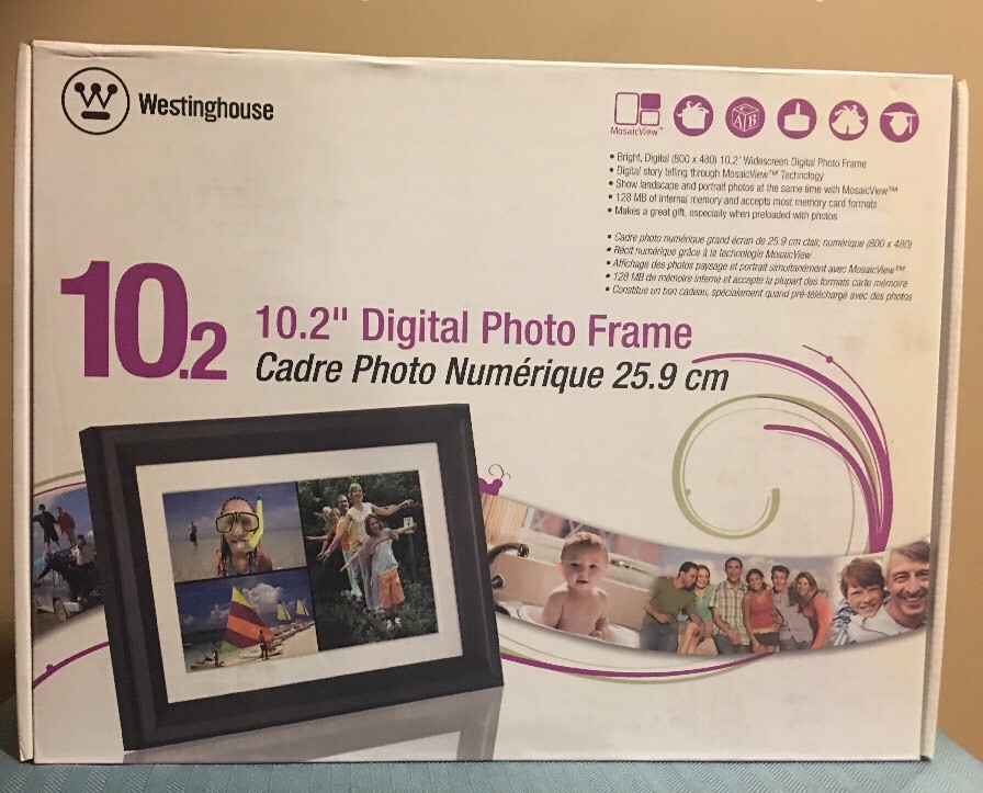 Westinghouse 10.2-Inch LCD Digital Picture Frame for Photos and Slideshows-image