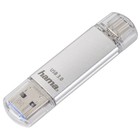 HAMA C-Laeta USB-Stick, 128 GB, 40 MB/s, Silber