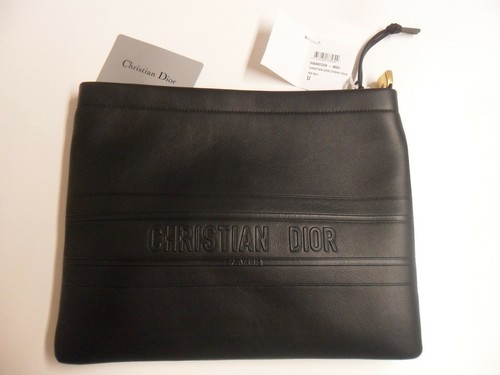 CHRISTIAN DIOR POCHETTE STRIPE POUCH IN PELLE IN OMAGGIO PAPER BAG LIMITED  EDIT. | eBay