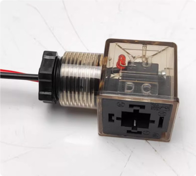  Excavator Hydraulic Solenoid Valve 12V/24V Quick Change Connector Coil 13/16mm