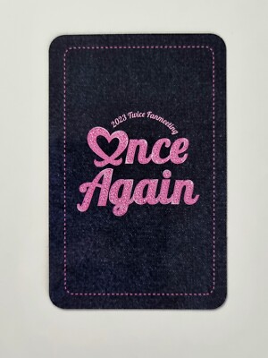 TWICE 8th Anniversary Fan Meeting ONCE AGAIN MD Trading Card