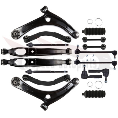 16PCS Front & Rear Control Arm Tie Rod End For 2007-2017 Jeep Compass Patriot