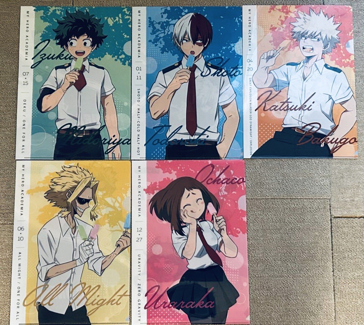 JUMP MY HERO ACADEMIA CLEAR FILE Complete Set limited edition | eBay