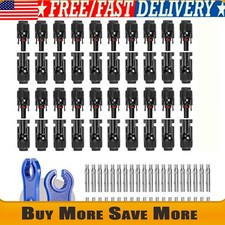 20 Pairs Male Female M/F Wire Cable Connector Set Solar Panel 30A Waterproof
