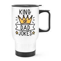 King Of Dad Witze Reise Becher Tasse Griff Vatertag World's Best Toll GroßVater