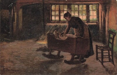Postcard Art Richard Hartmann Mother With Child Mutter mit Kind