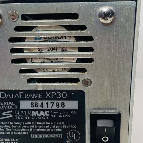 Vtg SuperMac Technology DATA FRAME XP30 Apple USA - Picture 6 of 11