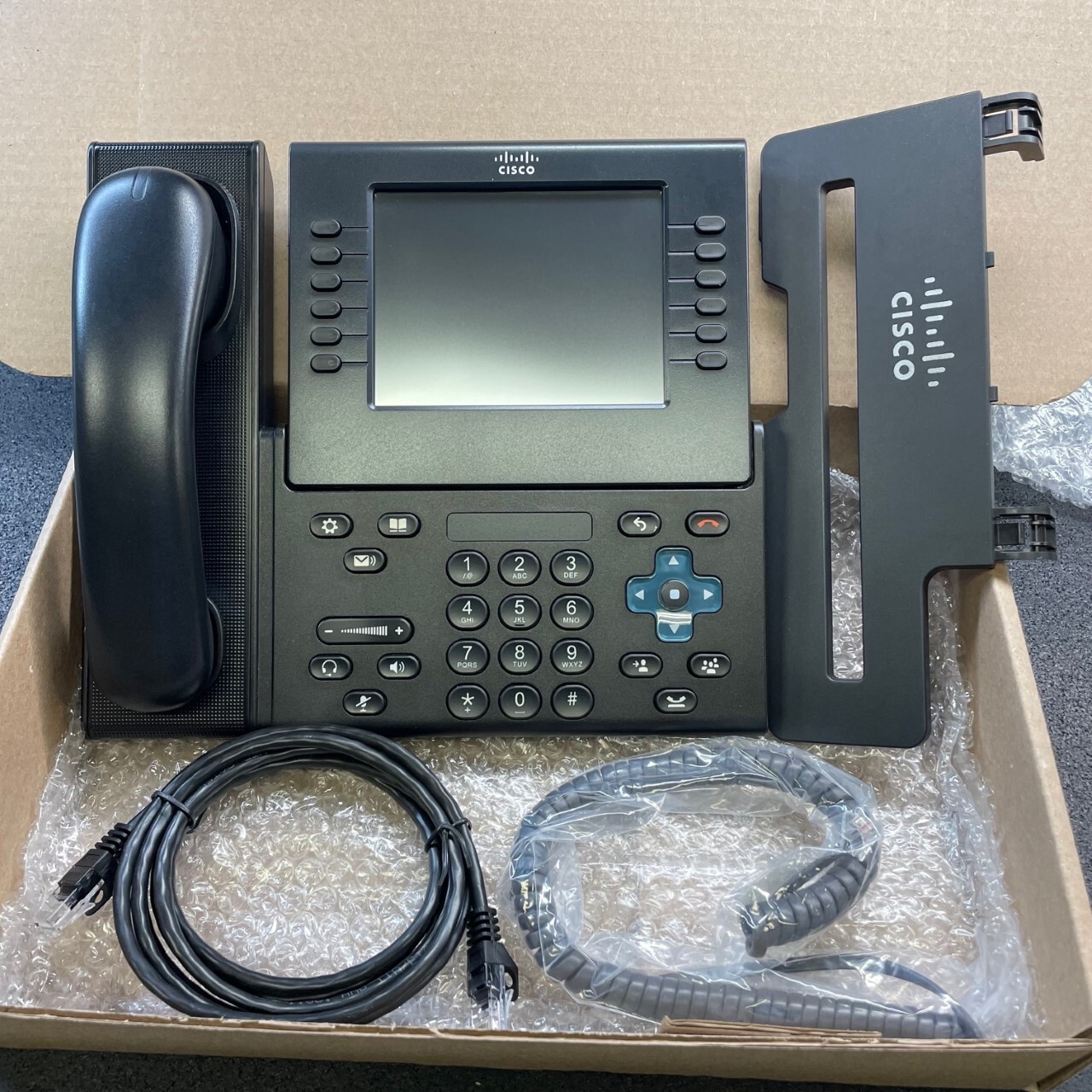 Lot Of 10 Cisco Cp 9971 C K9 Unified Ip Phone Voip W Handset Stand Refurb Ebay
