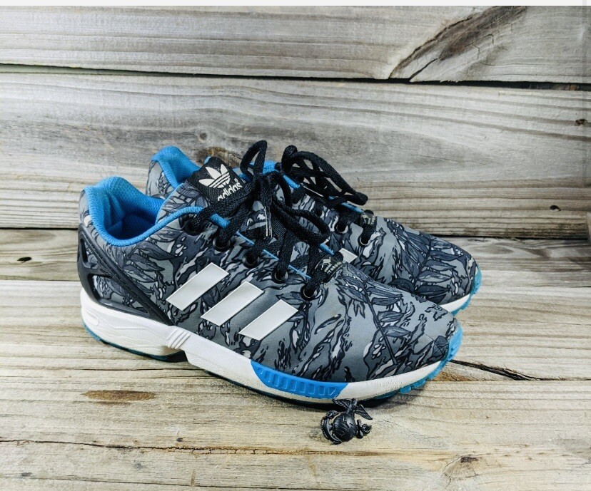 Toshi出品　5/22 Adidas ZX FLUX Torsion GREY CAMO US Mens Boys US Size 5