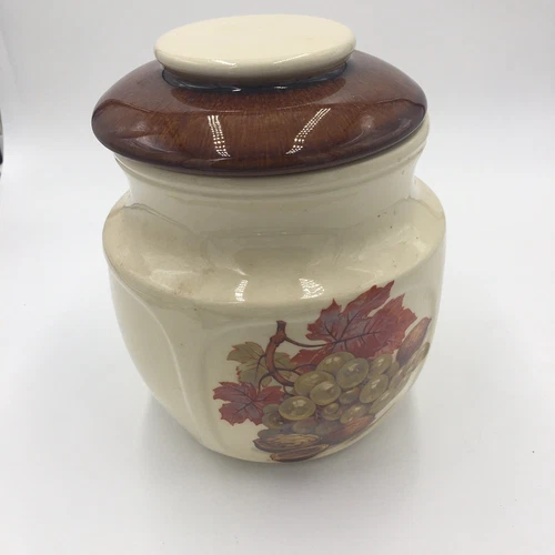 Vintage Ceramic Cookie Jar, Usa 1123 McCoy Pottery. Fruit Festival.