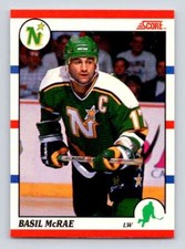 1990-91 Score Canadian Hockey #261 Basil McRae NHL  North Stars