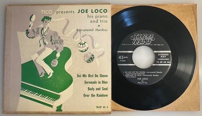 Joe Loco Instrumental Mambos / Bei Mir Bist Du Shoen / 1954 Tico EP 45 /  VG+++