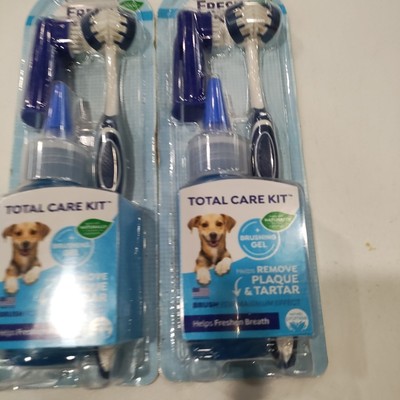 Lot 2 Fresh Dental Oral Care Dental Kit Dog Tooth Brush Pet Canine Odor Breath 