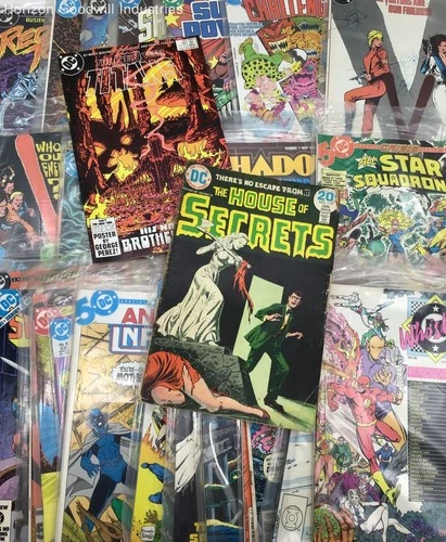 Vintage DC Comic Books Lot - Wonder Woman, Captain Aton, Green Lantern, & More!