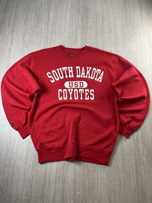 JanSport South Dakota Coyotes USD Sweatshirt mit Rundhalsausschnitt rot Medium Vintage Fleece