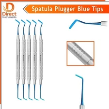 Spatula & Plugger Dental Composite Filling Instruments | Blue Coated Tips