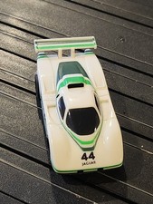 Tomy / AFX Loose WHITE  GREEN 44 JAGUAR SLOT CAR