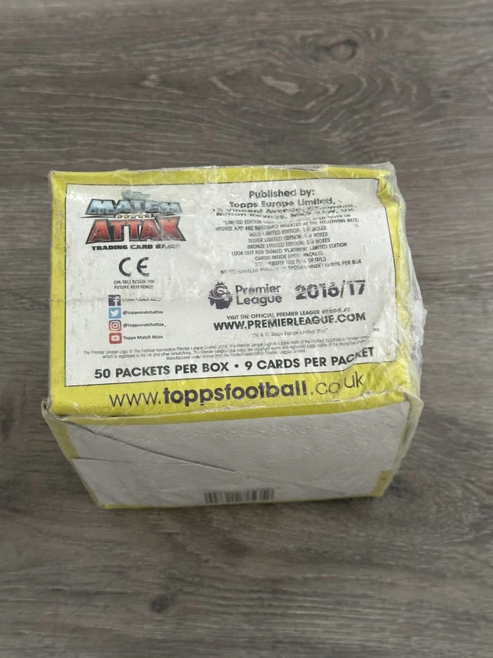 MATCH ATTAX 2016/17 16/17 1 SEALED BOX 50 PACKETS 9 CARDS PER PACK 450 CARDS - Image 2 of 3