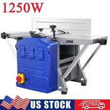 1250W Portable Power Benchtop Thickness Planer Woodworking for Hard & Soft Wood