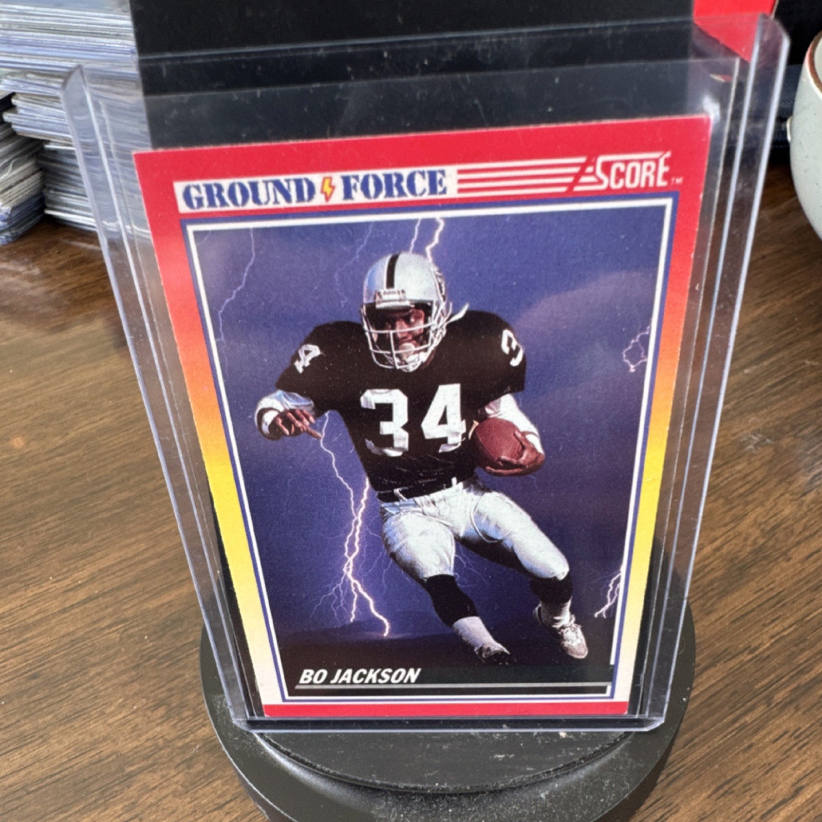 SCORE 1990 Ground Force Bo Jackson Insert #330 Oakland Raiders NFL