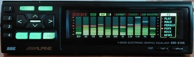 ALPINE ERE-G145 TDA-7536J 2DIN 11-Band Graphic Equalizer Cassette