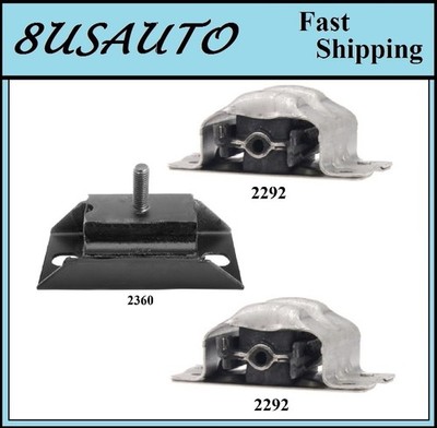 3 PCS MOTOR & TRANS MOUNT FIT CHEVY BEL AIR, CAMARO, CAPRICE, CHEVELLE,CORVETTE