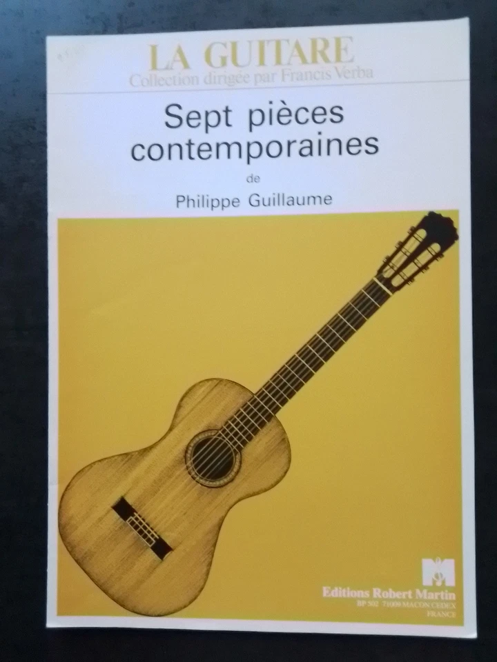 PARTITION - PHILIPPE GUILLAUME Sept pièces contemporaines pour guitare - Photo 1/1