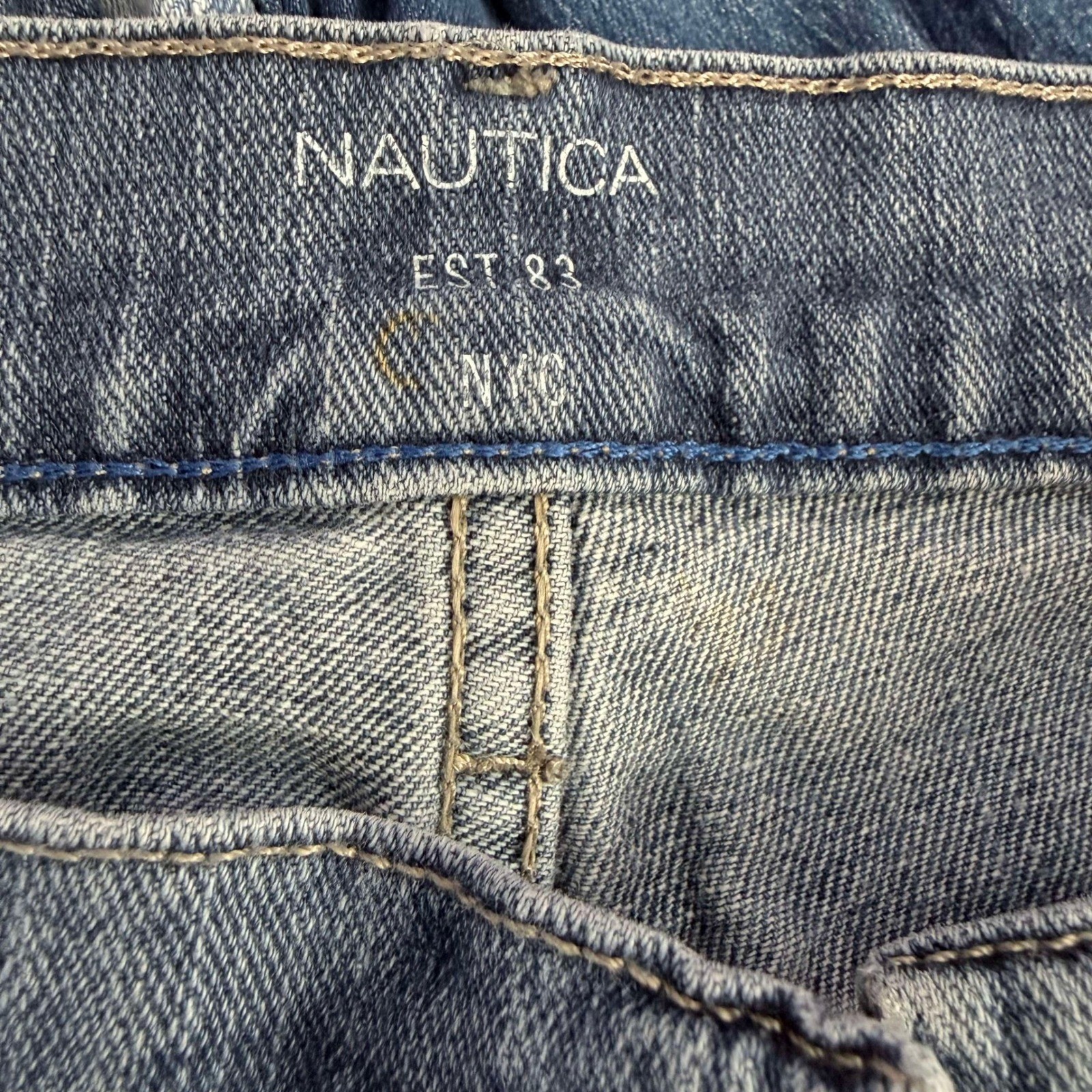 Nautica Mens Straight Fit Stretch Jeans Medium Wash Blue 30x30 RN 67835 image 3