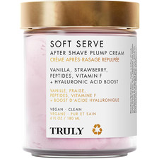 Truly Beauty Soft Serve after Shave Plump Cream  Hydrating  Plumping Cream for