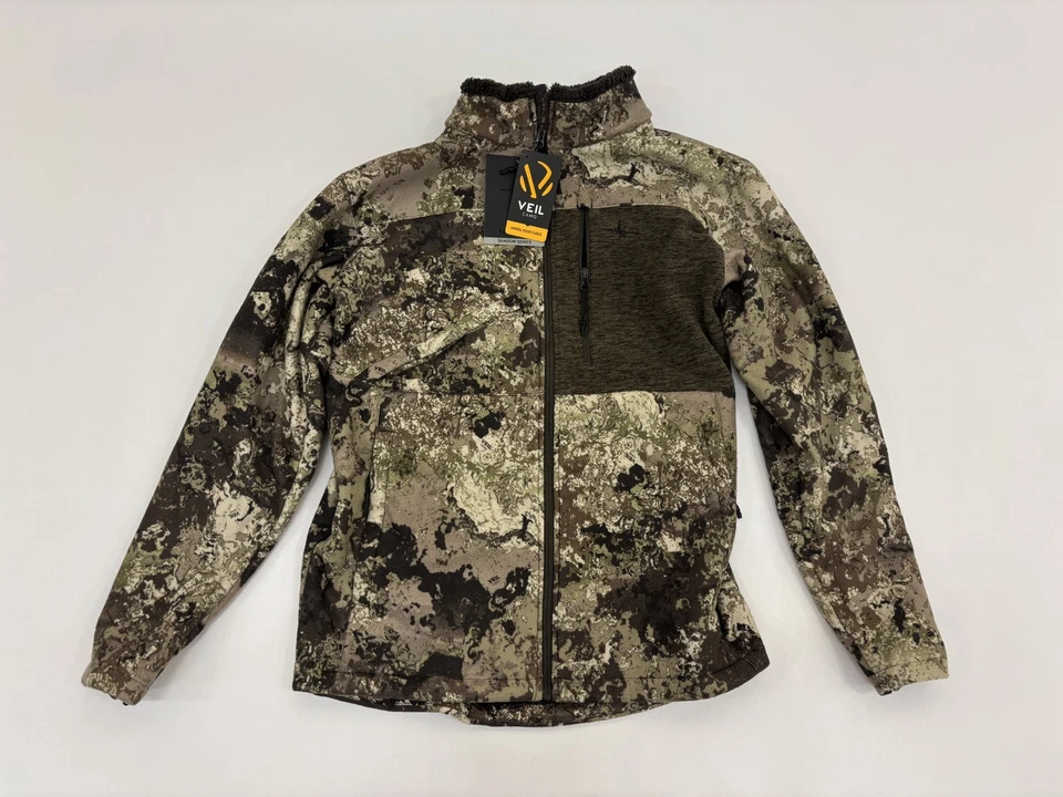 Habit Shadow Series Windproof Mens Fleece Jacket Veil Camo Wideland Wolf L NWT - Image 3 of 4