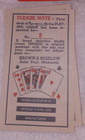 1946 MILLER HIGH LIFE BEER VINTAGE  PLAYING CARDS W/ CARD CALENDER ,INSTRUCTIONS — photo 8