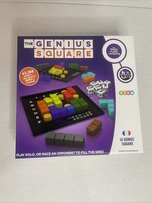 The Genius Square STEM Puzzle Game The Happy Puzzle Company 2019 Age 6+ 1-2 Play