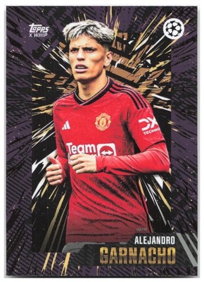 Alejandro Garnacho 2023 Topps Gold X Whip NM