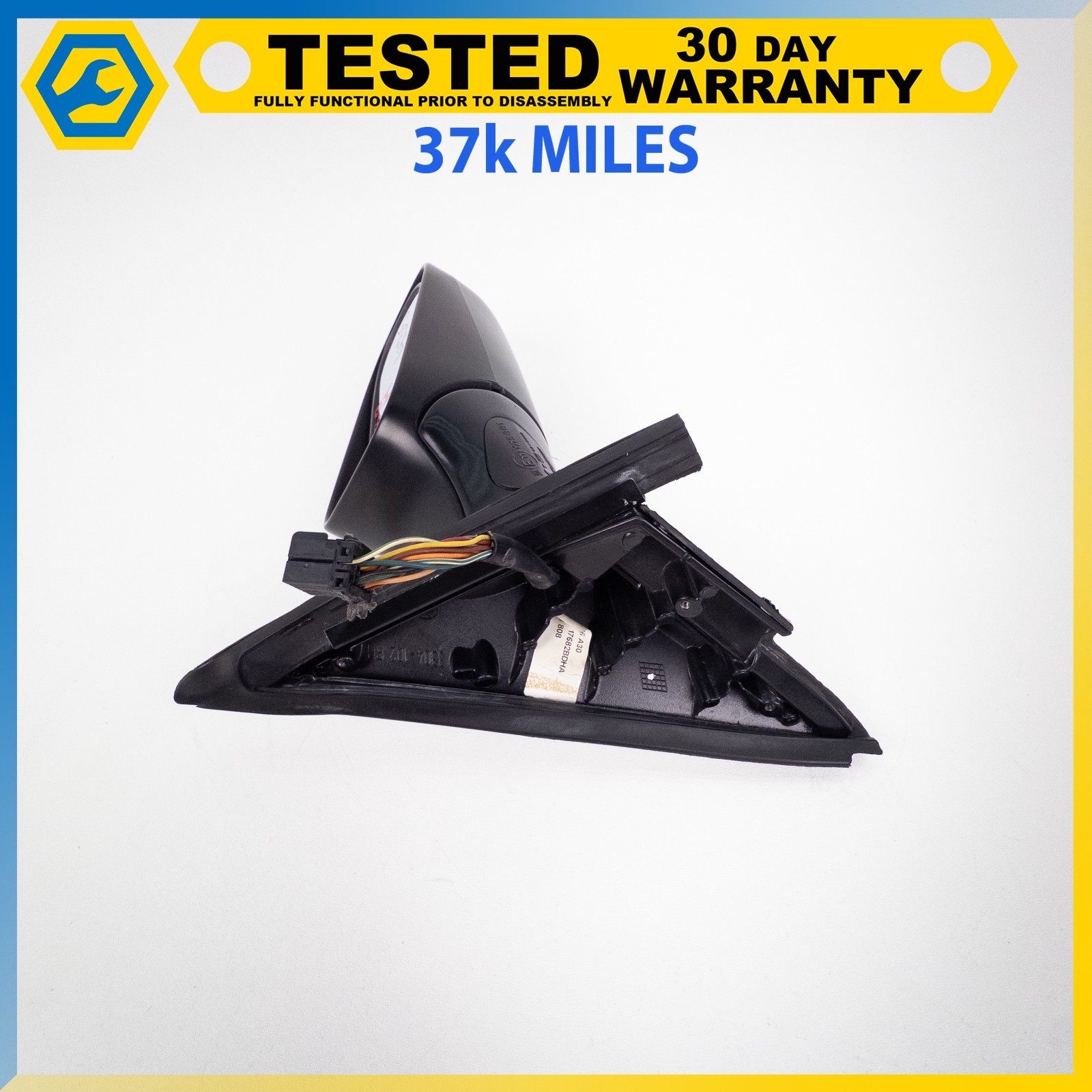 05-12 ASTON MARTIN DB9 RIGHT SIDE EXTERIOR REAR VIEW MIRROR GLASS BLACK OEM