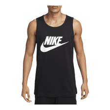 NIKE Icon Futura Tank - Mens BLACK/WHITE 