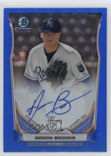 2014 Bowman Chrome Prospect Blue Refractor /150 Aaron Brooks #BCAP-ABR Auto 9vp
