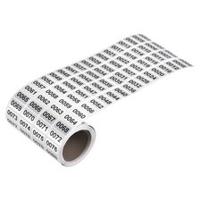 1 to 2000 Consecutive Number Stickers Inventory Label Black Numbers