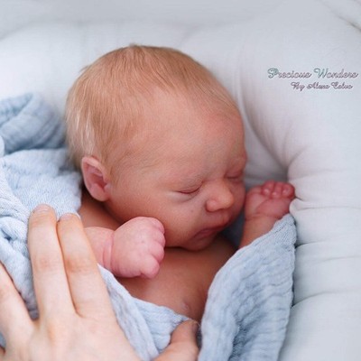 Realborn® Michael schlafend (20" Reborn Puppe KIT) Vinylteile zur Herstellung von Babypuppe