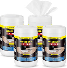 4 Pack 240 Count Electronic Wipes Screen Cleaner Wipes for Computer Laptop Monit