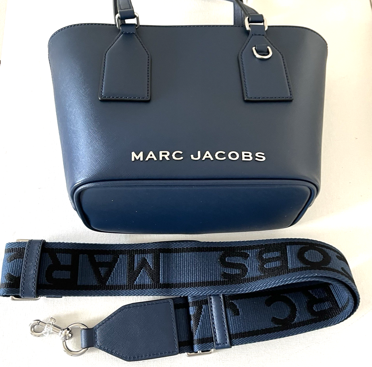 New Marc Jacobs Crossgrain Tote Azure Blue | eBay