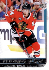 Alexandre Fortin 2018-19 Upper Deck Series 2 Young Guns Card #490