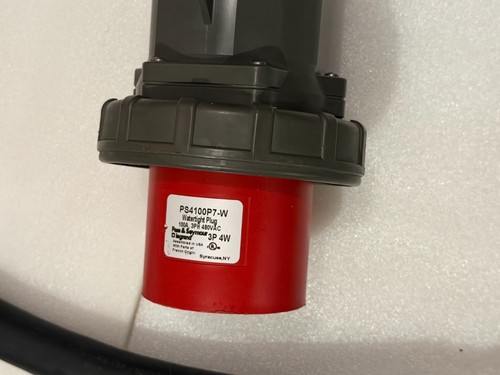 PS4100P7-W  Pass & Seymour 3-Pha 480 Volt Watertight Pin & Sleeve Plug (male)