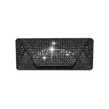Bling Eyeglass Case for Women, Hard Shell Sunglasses Case Rhinestones Black