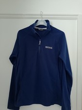 Men's Blue Regatta Fleece, 3/4 Zip. Size Small