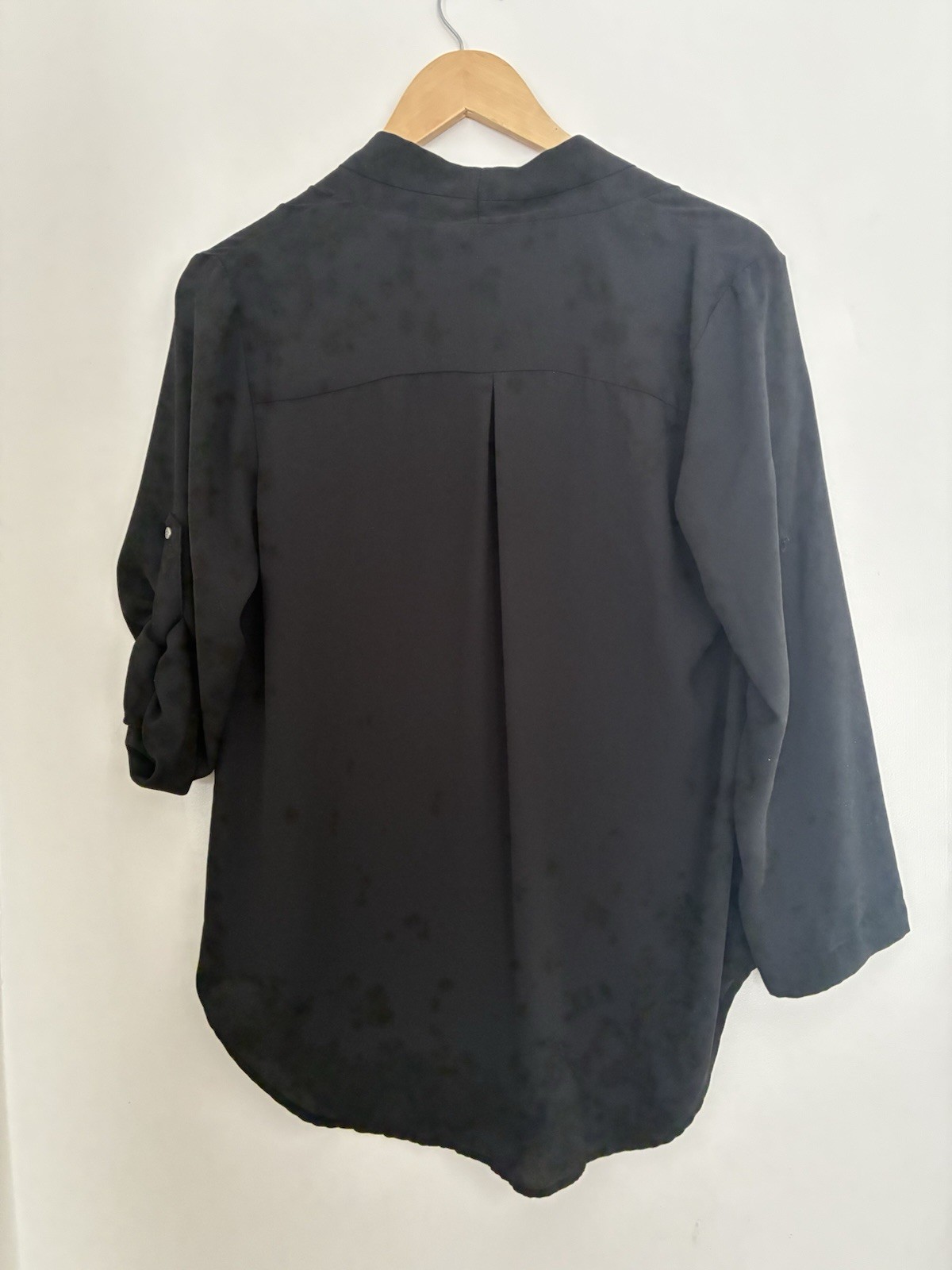 Mossimo Women's Solid Black Sheer 100% Polyester … - image 5