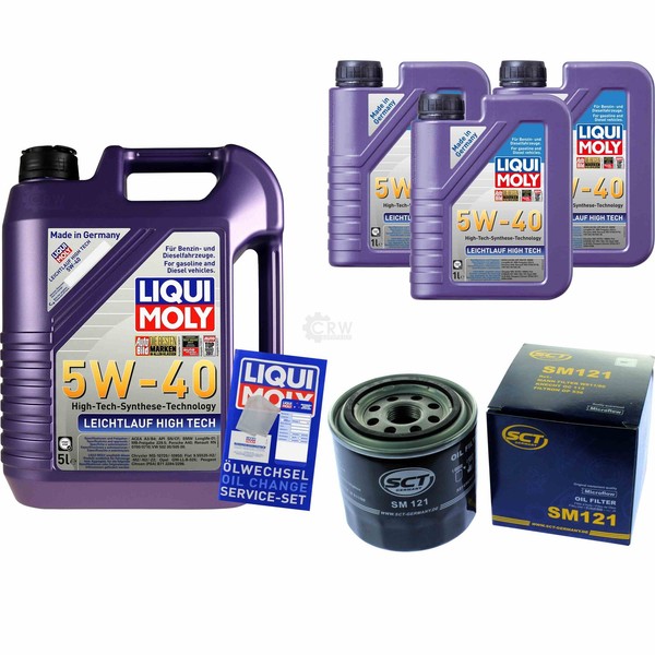 Inspektionskit Filter Liqui Moly ÖL 8L 5W-40 FüR Hyundai I30 Kombi Fd 1.4 1.6-image