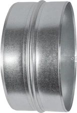 8'' Inch Galvanised Steel - Metal Duct Connector, Straight Pipe Coupler