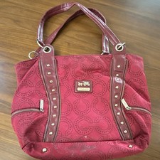 Coach Women's Red Tote Bag Medium