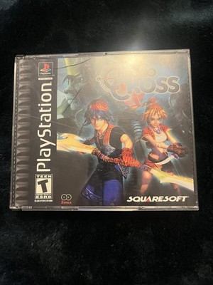 Chrono Cross Sony PlayStation 1 PS1 Black Label w Case, Manual Square Soft